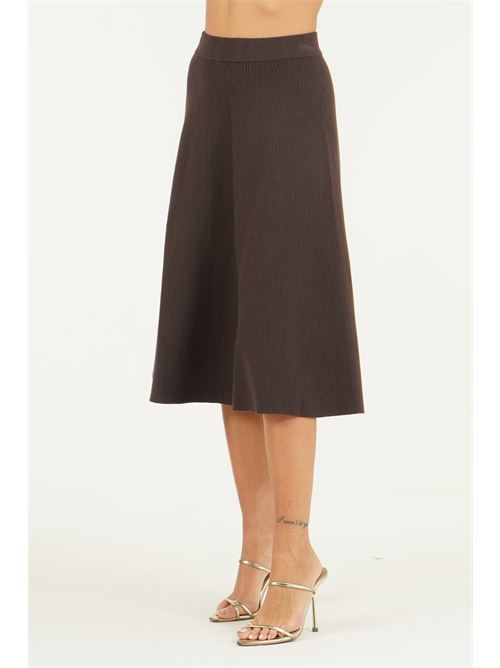 Gonna in viscosa elastica GM by Gai Mattiolo | GM4314MORO